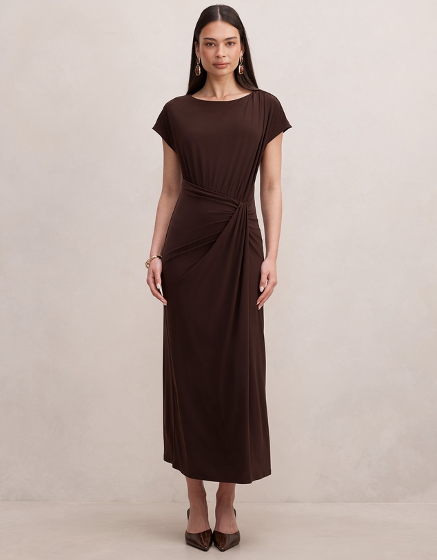 Forever New - Lacie Draped Jersey Midi Dress