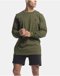 Vacancy Co - Palm Embroidery Long Sleeve Tee