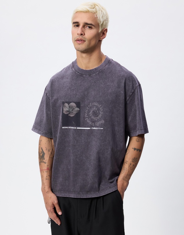 Thrills - Natural Occurence Oversized Box Crop Tee