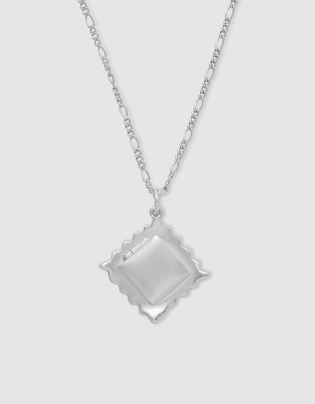 Wanderlust + Co - Ravioli Silver Necklace
