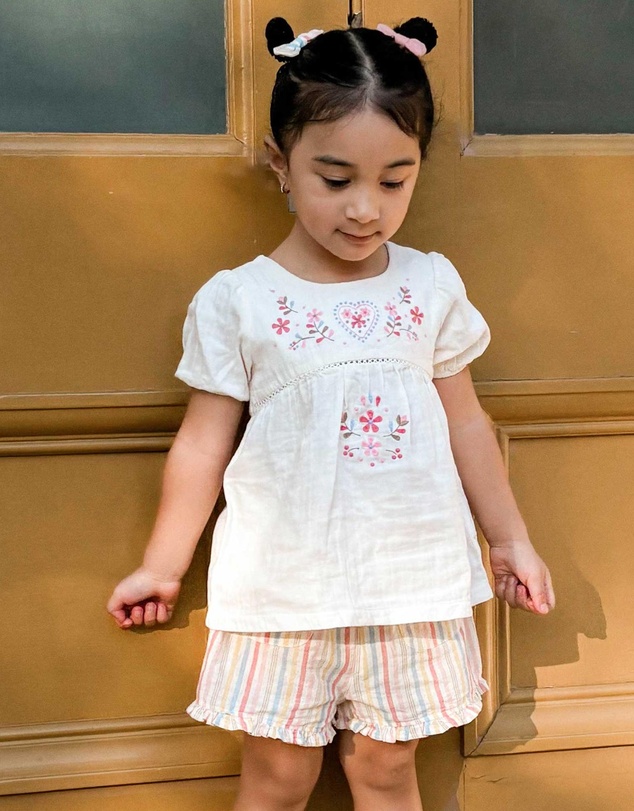 Purebaby - Linen Blend Shorts -Kids-Babies