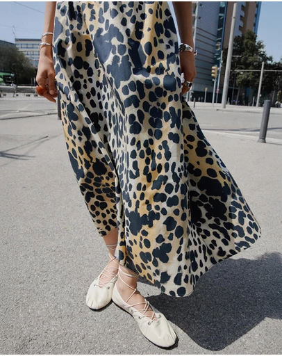 M.N.G - Falda Algodón Animal Print