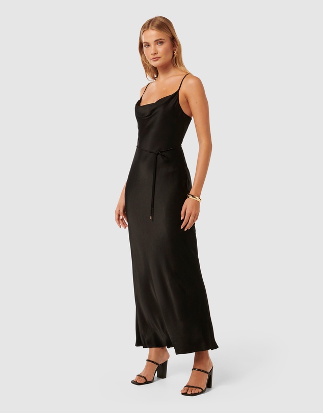 Forever New - Lucy Satin Cowl Neck Maxi Dress