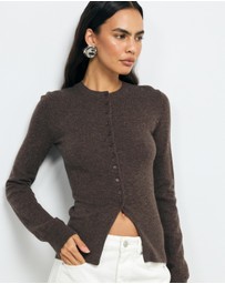 AERE - Isha Wool Cashmere Blend Cardigan