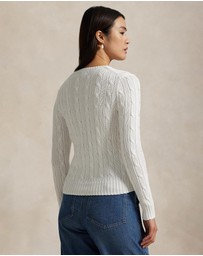 Polo Ralph Lauren - Julianna Cable Knit Cotton Crewneck Sweater