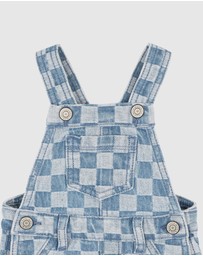 Bebe by Minihaha - The Waterhole Check Denim Overall