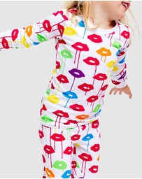 Sant And Abel - Kids Drawbertson Drippy Lips Long PJ Set