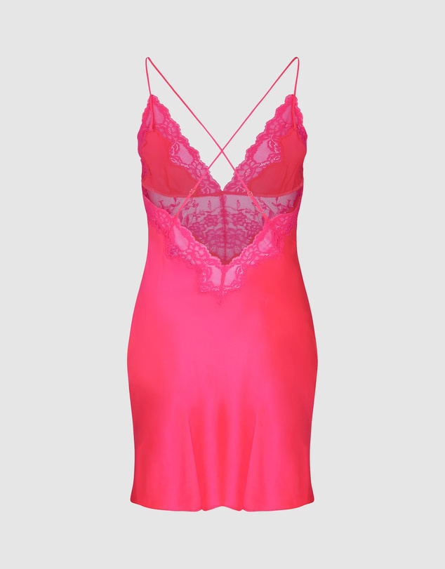 Hunkemoller - Satin Lace Gabrielle Slip Dress