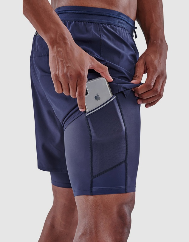 SKINS - SKINS Compression Men's Series-3 Clothing Superpose Tight Navy Blue