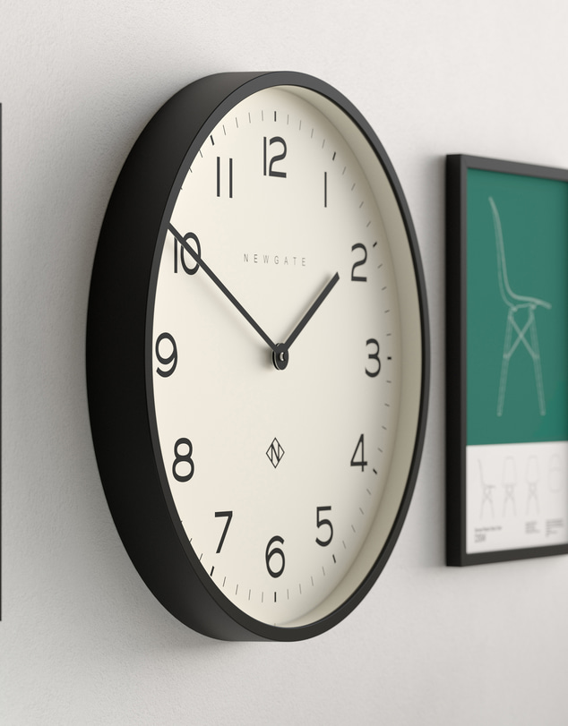 Newgate - Newgate Number Two Echo Wall Clock-Black