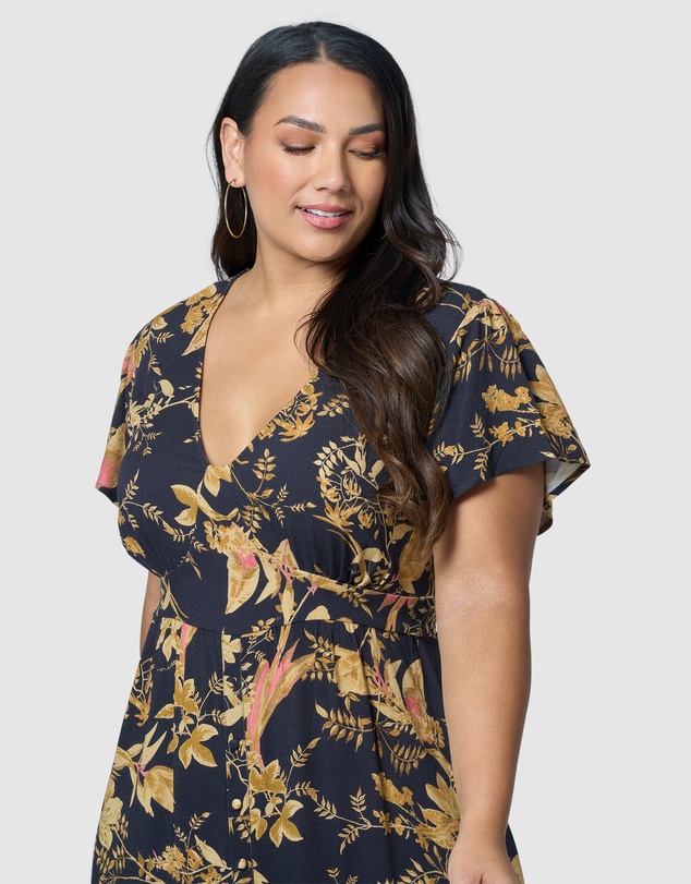 Sunday In The City - Night Riot Midi Dress
