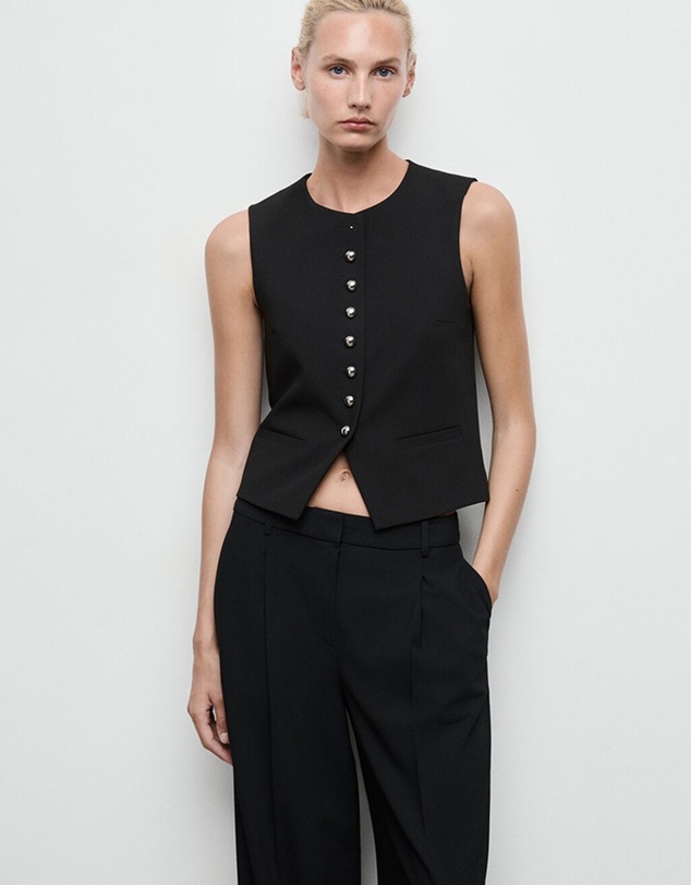 M.N.G - Suit Waistcoat With Buttons