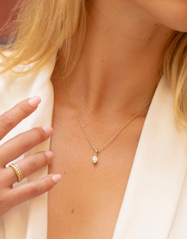 Mestige - Luna Marquise Set - 18K Gold Plated