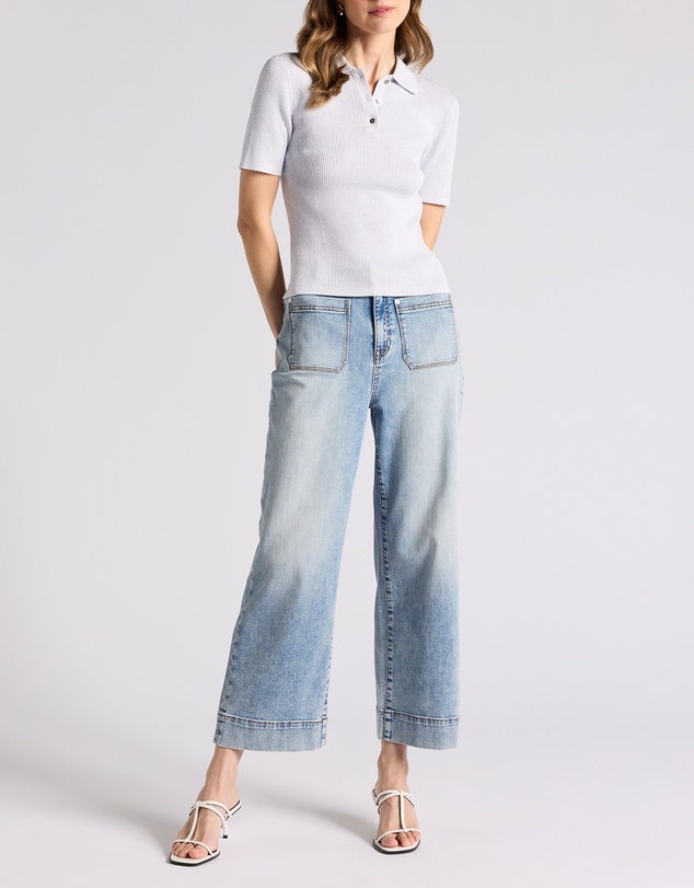 David Lawrence - Lailie Cotton Knit Polo