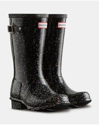 Hunter - Junior Originals Giant Glitter Boot Black