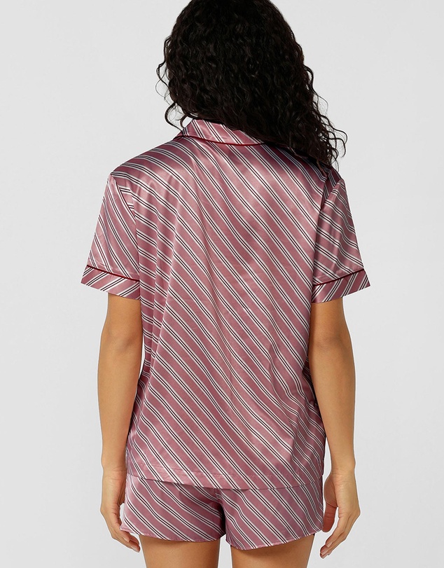 Lorna Jane - Sugar Rush Satin Short Sleeves Shirt