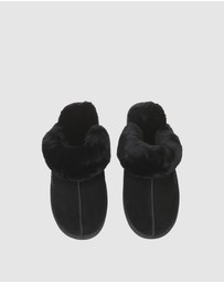 EVERAU - EverAU Ugg Muffin Slipper Suede Cow Suede Upper House Shoes