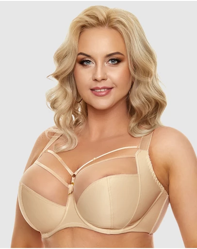 Nessa - Clarisse Strappy Large Cup Wired Bra with Side Support