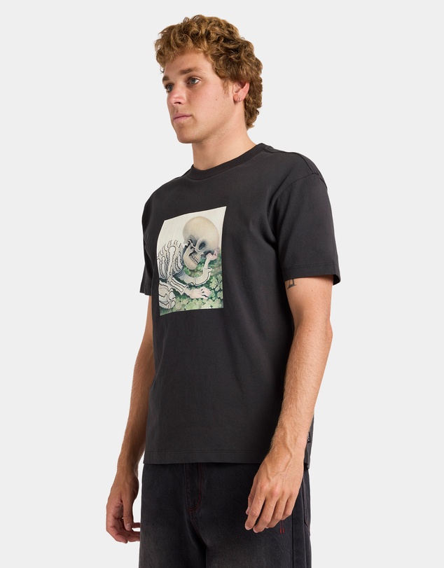 RVCA - Mens Sleepy Skeleton T-Shirt