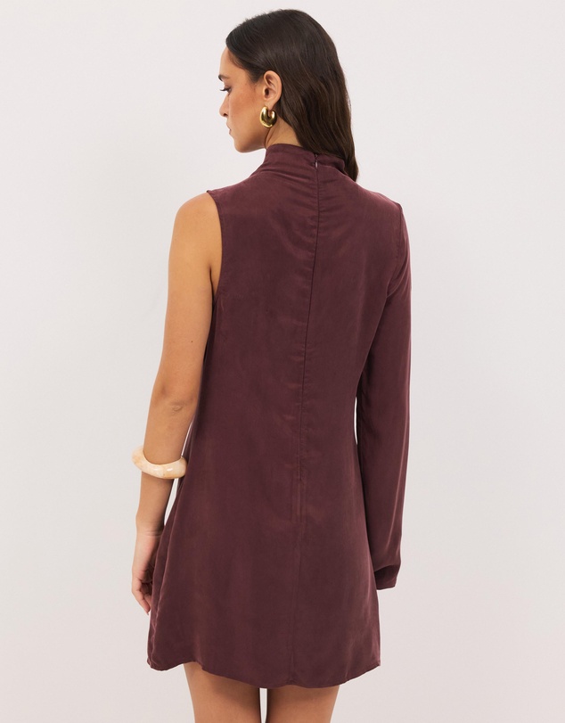 Calli - Sadie Cupro Draped Mini Dress