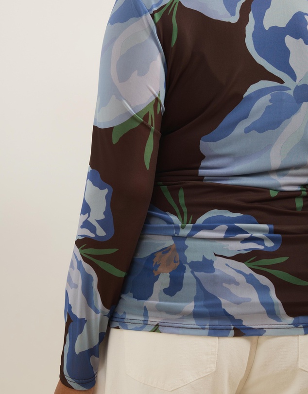 Atmos&Here Curvy - Cleo Mesh Long Sleeve Top