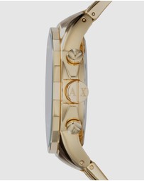 Armani Exchange - Gold Tone Chronograph Watch