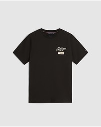 Tommy Hilfiger - Textured Logo Crew Neck T-Shirt