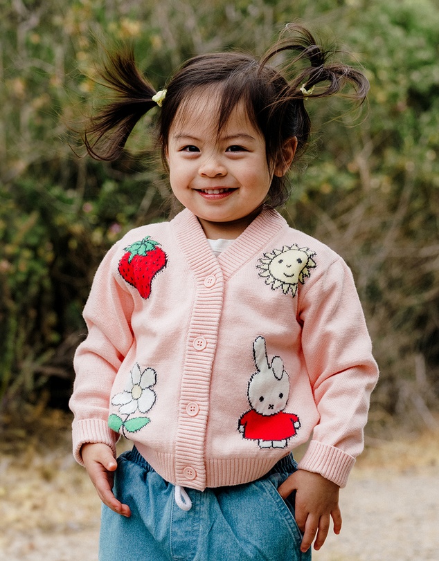 Kynd Baby - Miffy Knit Cardigan in Soft Pink