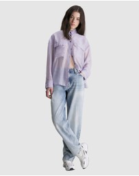 Calvin Klein Jeans - Sheer Relaxed Utility Shirt