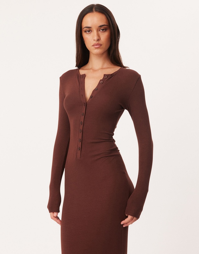 SNDYS - Henley Maxi Dress