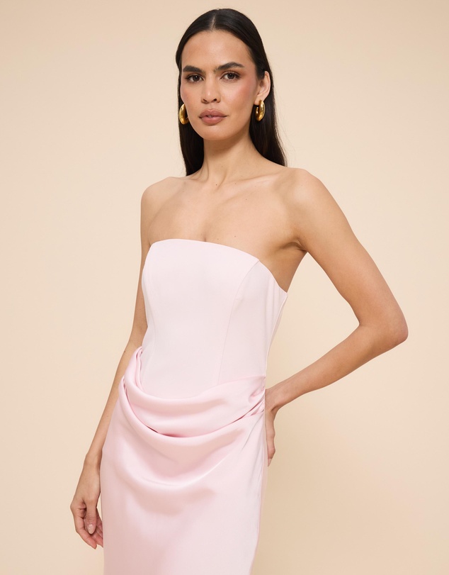 CHANCERY - Ayla Corset Drape Maxi Dress