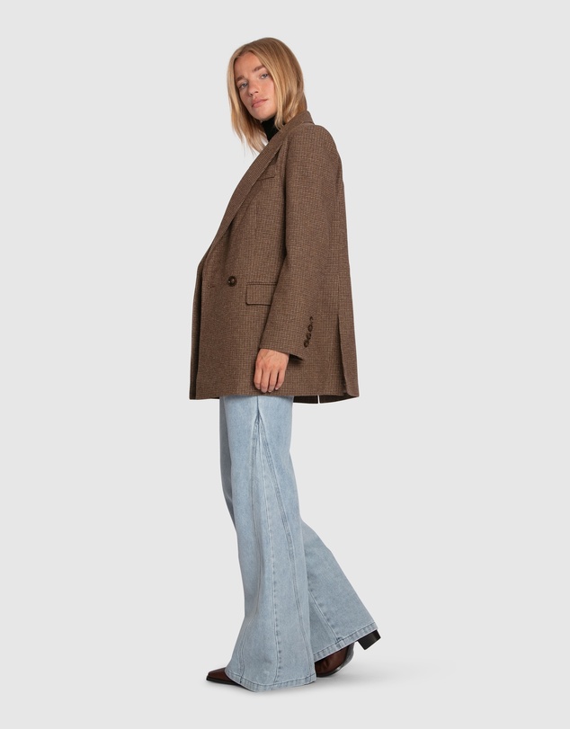 Belle & Bloom - Big Brother Talk Wool Blend Blazer