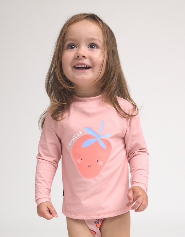 Crywolf - BABY RASH VEST Summer Strawberry