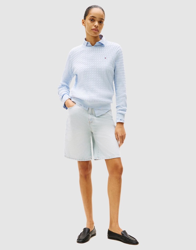 Tommy Hilfiger - Fine Cable Knit Crew Neck Jumper