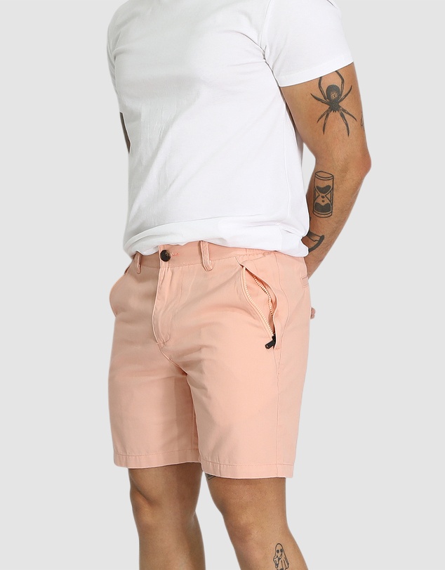 Mosmann - Brando Chino Shorts - Coral