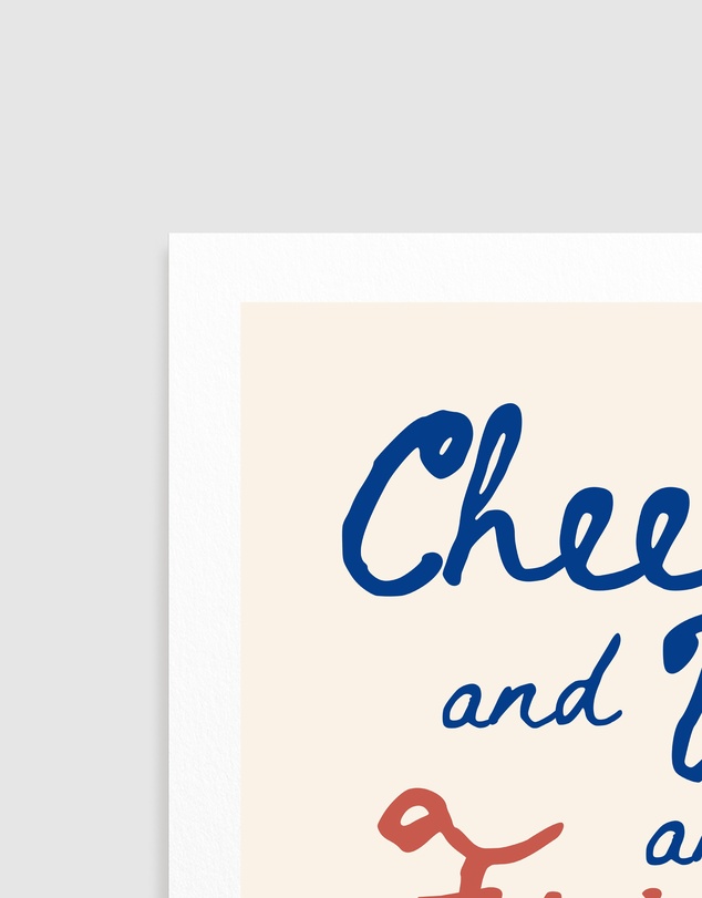 Olive et Oriel - Cheese And Wine... by Ohkimiko Art Print
