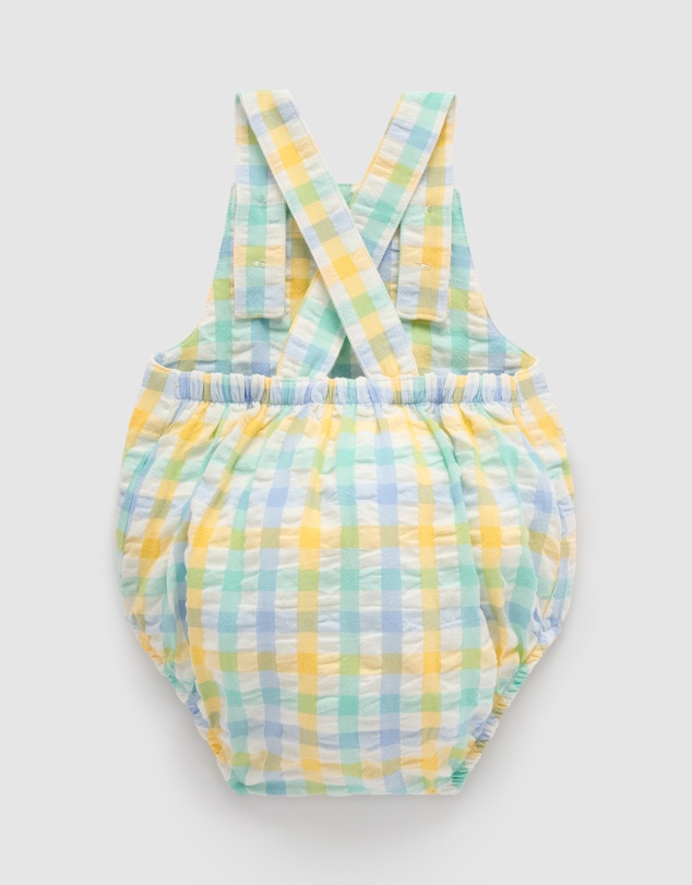Purebaby - Check Overall -Kids-Babies