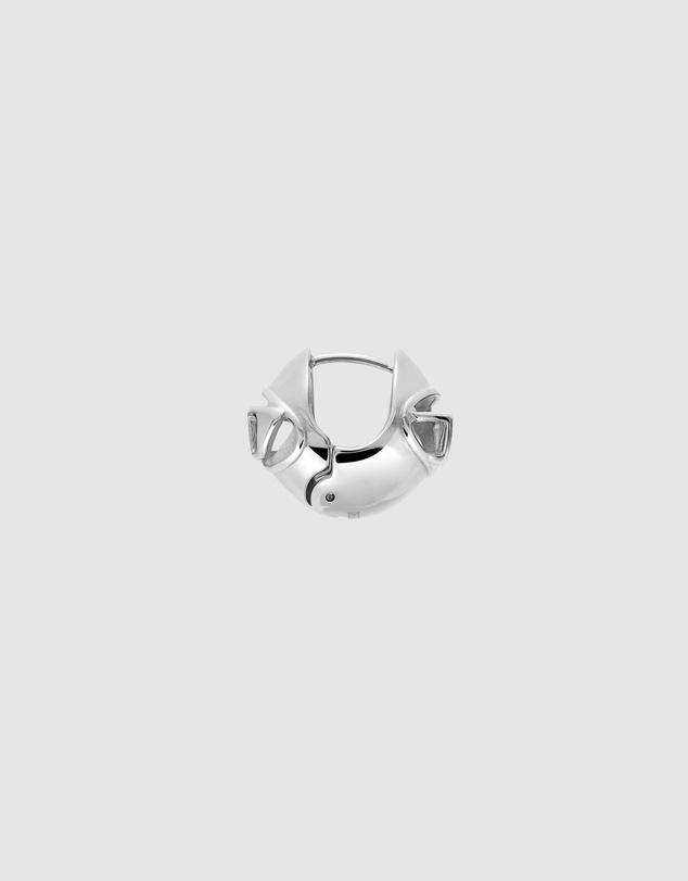 Diesel - Oval D Silver Earring