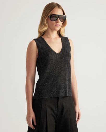 Decjuba - Bri Metallic Knit Tank
