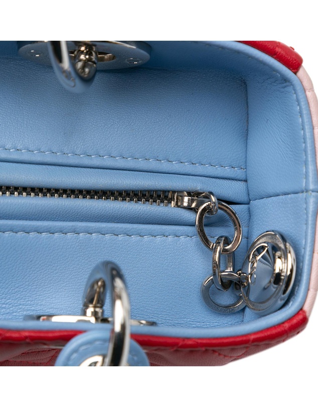 Pre-Loved by Azura Reborn - Pre-Loved Medium Tricolor Lambskin Cannage Lady Dior