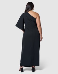 Pink Dusk by Curve Project - Angel Eyes Maxi Dress