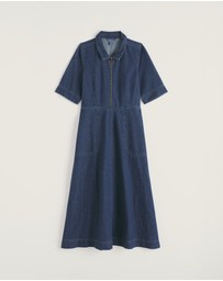 Seasalt - Seasalt Cornwall Blue Gwenter Denim Midi Dress