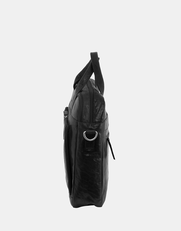 Pierre Cardin - Pierre Cardin Rustic Leather Computer/Business Bag