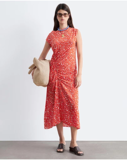 & Other Stories - Boat-Neck Midi Dress