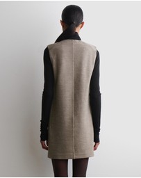COS - Merino Wool Buttoned Shift Mini Dress