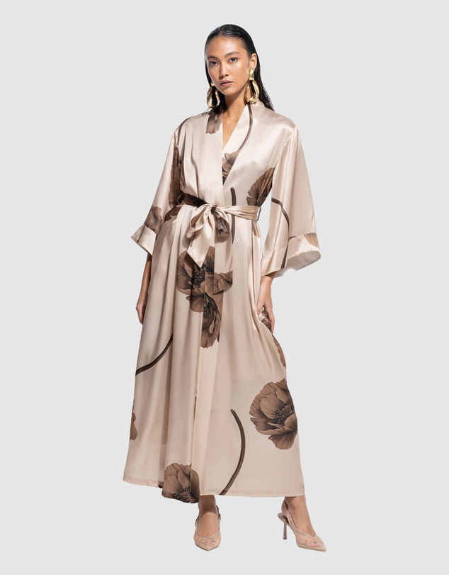 GINIA - Silk Long Robe
