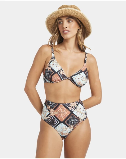 Billabong - Womens Forever Folk Hi Retro Bikini Bottom