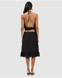 With Harper Lu - Draped Halter Top