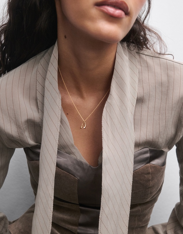 PDPAOLA - Initial 2026 M Pendant Necklace