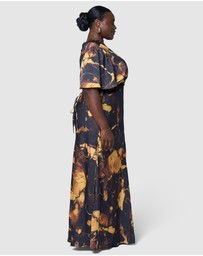 Pink Dusk by Curve Project - Electric Vibe Maxi Dress